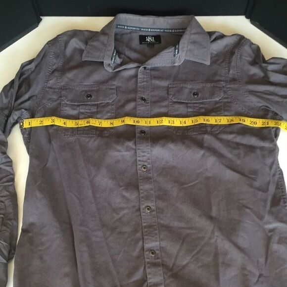 Rock & Republic Men’s Button Down Shirt Size Large - Picture 8 of 12